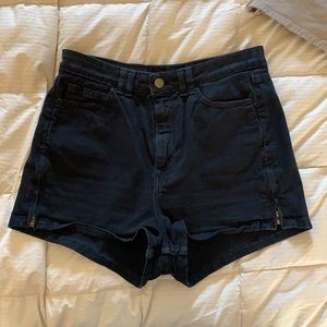 American Apparel High-Waisted Side Zip Shorts